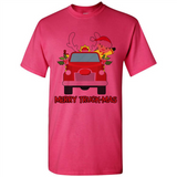Merry Truck-Mas Christmas Fire Truck Cute Reindeer Sporty - Shirt