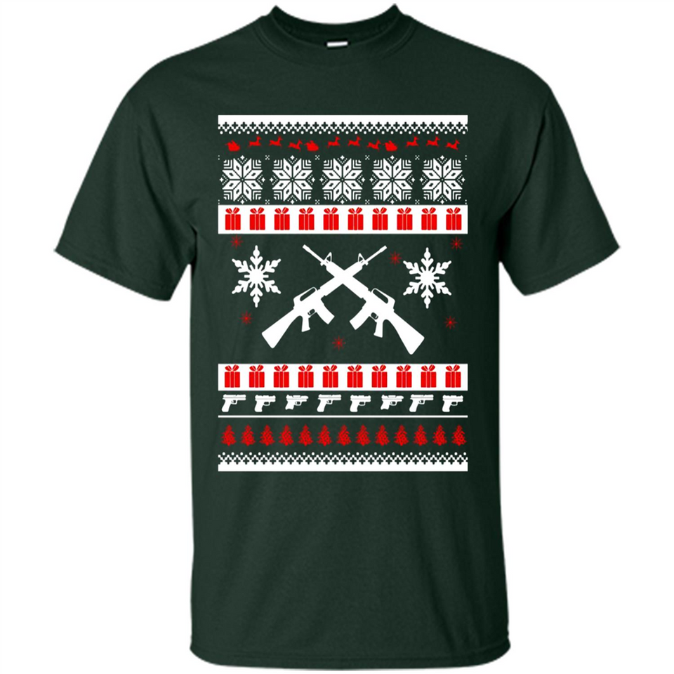Rifle I Want Rifle Guns For Christmas ugly - Shirt