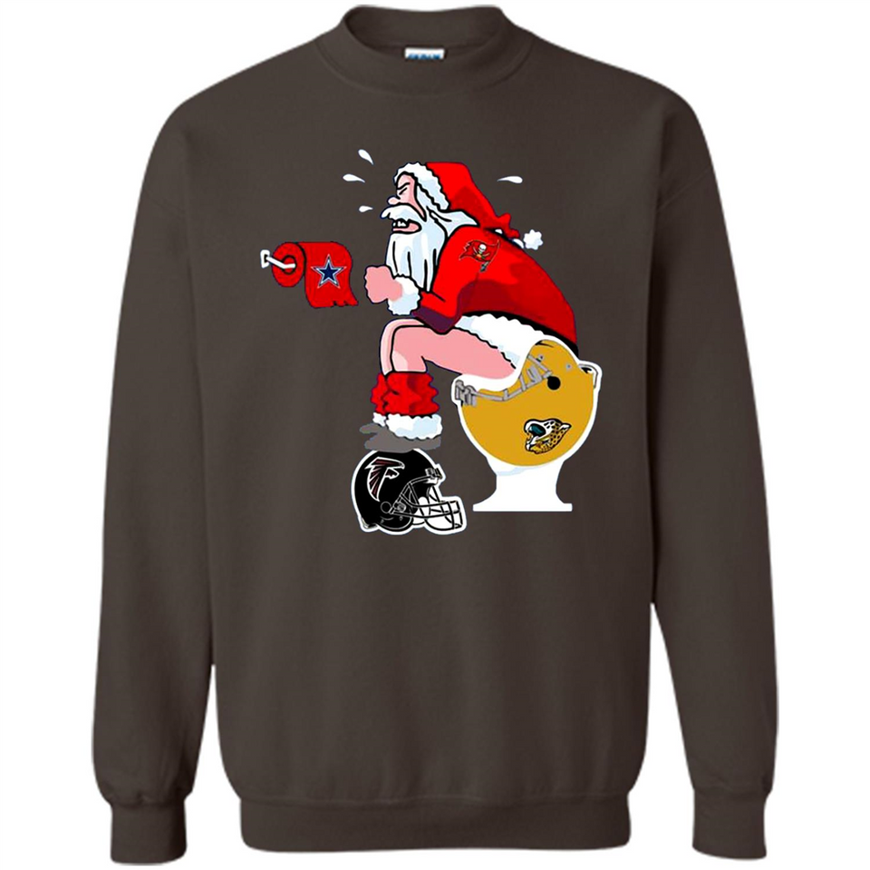 Tampa Bay Buccaneers Santa Claus Toilet