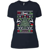 Chemist Tree Shirt Oh Chemistry Tree Ugly Christmas - Ladies' Boyfriend T-Shirt