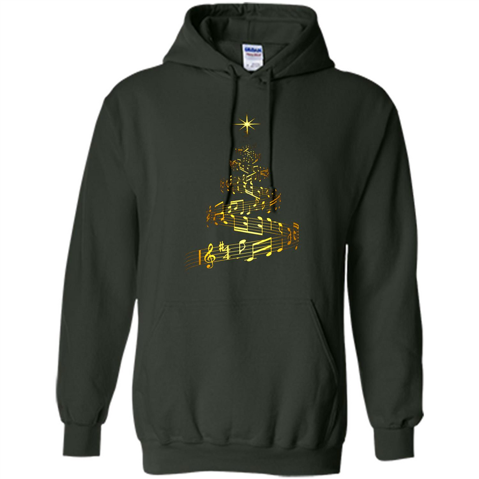 Music Note Christmas Tree Xmas Music Lover Mug PINGPONG - Hoodie