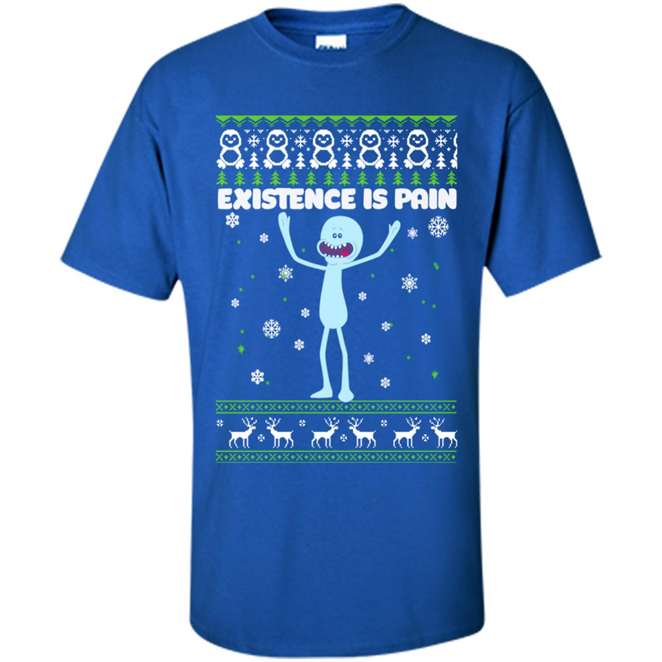 Mr Meeseeks Xistence Is Pain Ugly Christmas - Shirt