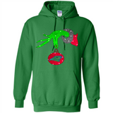 GRINCH HAND HOLDING CAROLINA PANTHER GLITTER CHRISTMAS PINGPONG