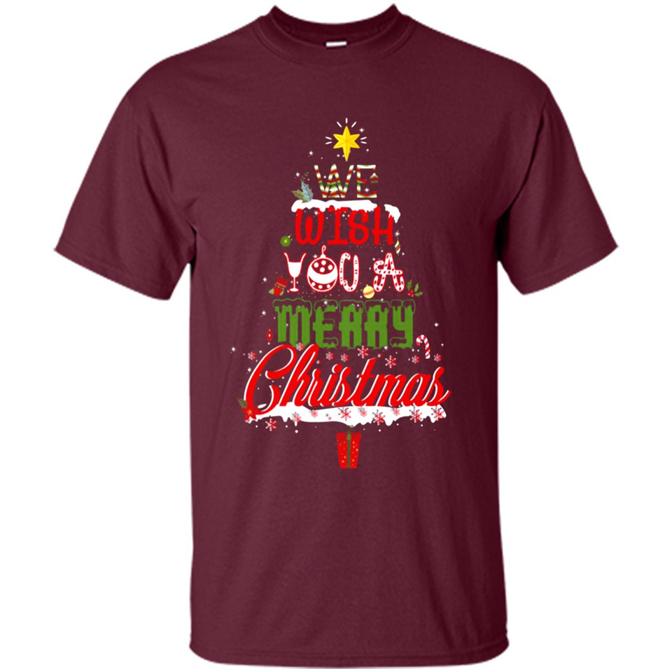 We Wish You A Merry Christmas Funny Pine Gift Sleeve - Shirt
