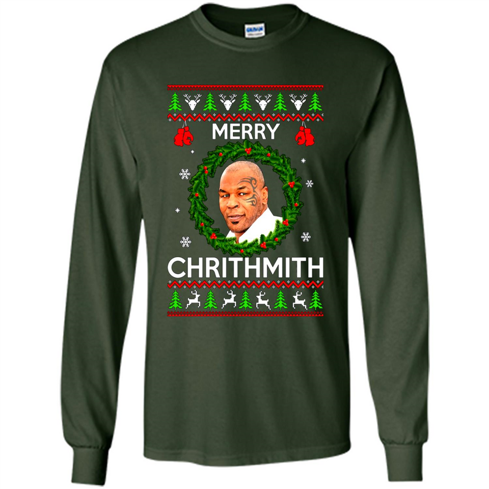 Mike Tyson Merry Chritmith Christmas Sweatshirt PINGPONG
