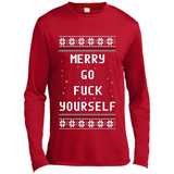 Merry go fuck yourself Christmas sweatshirt PINGPONG