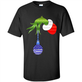 Grinch Holding American Flag ornament Christmas