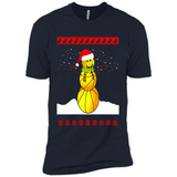 Basketball Santa Funny Christmas - Premium Short Sleeve T-Shirt