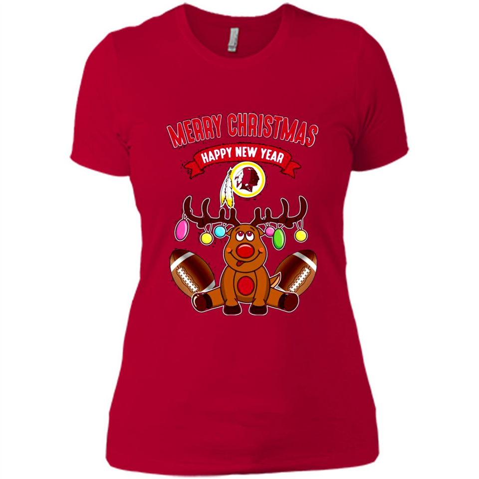 Washington Redskins NFL Reindeer Funny Merry Christmas And Happy New Year