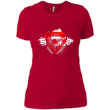 Boston Red Sox And Superman Fans - Ladies' Boyfriend T-Shirt