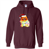 Pomeranian Santa Lights Christmas Dog Xmas Sweatshirt - Hoodie