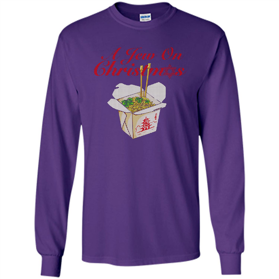 Christmas Ugly Sweater A Jew On Christmas - Long Sleeve T-Shirt