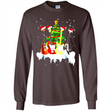 Santa Hat Electric Guitar Classical Guitar Christmas shirt Ladies' Boyfriend
