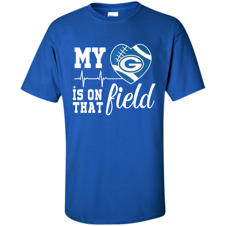 Green Bay Packers Football My Heart is on that Field - Shirt