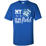 Green Bay Packers Football My Heart is on that Field - Shirt