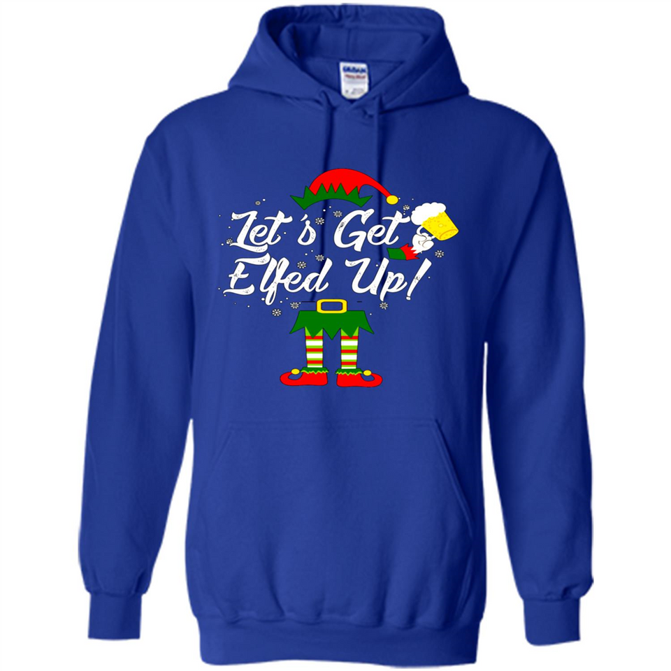Let's Get Elfed Up Drinking Beer Christmas PINGPONG
