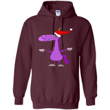Funny Christmas Unicorn in Santa Hat - Hoodie