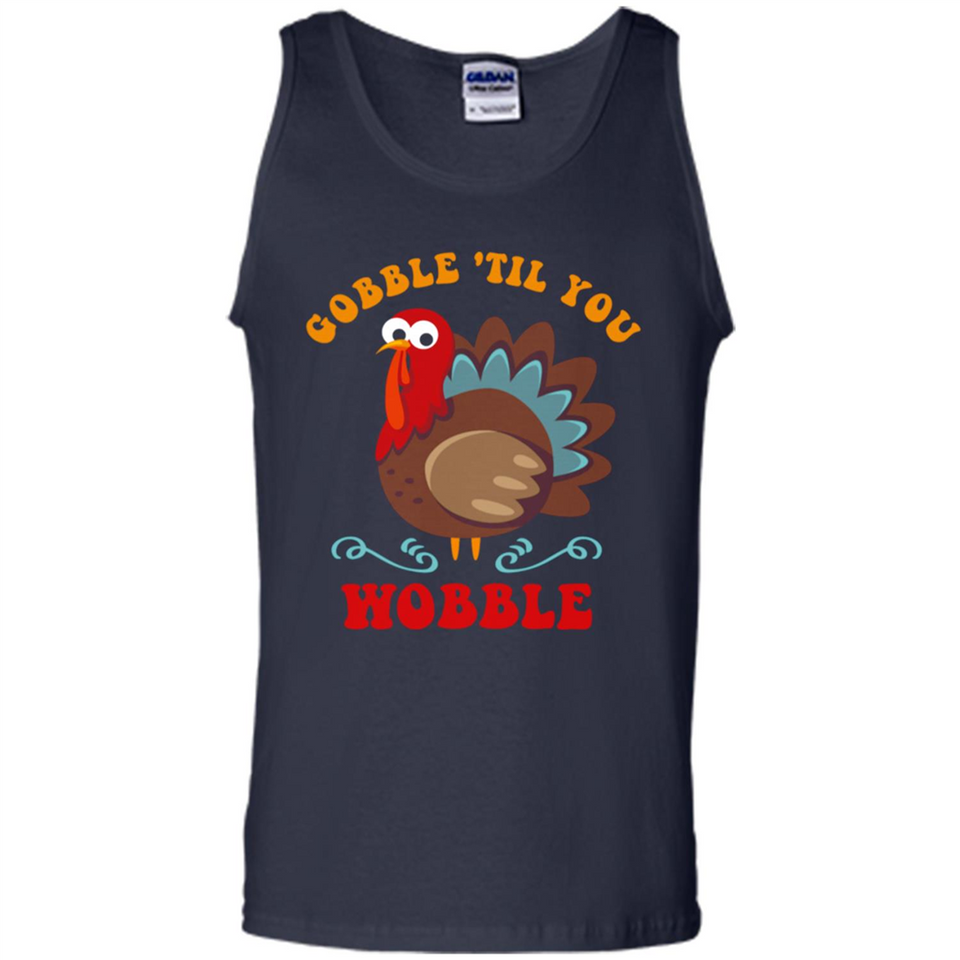 Thanksgiving Gobble Wobble Turkey - Tank Top
