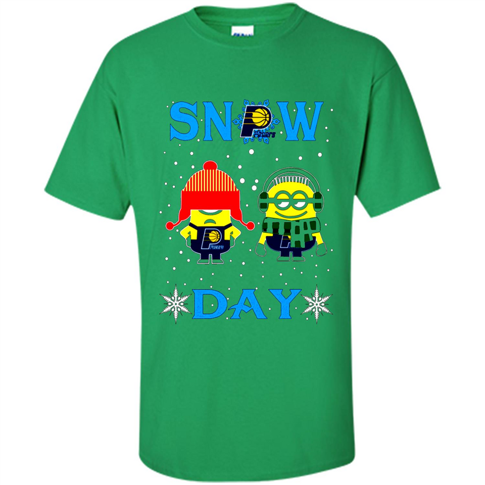 Snow Day Shirt For Indiana Pacers Vs Minion Fans pingpong