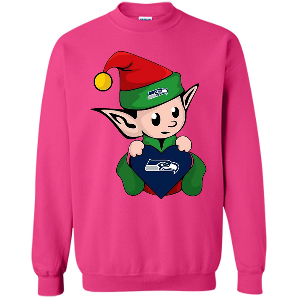 Seattle Seahawks ELF Elves Grinch Santa Claus