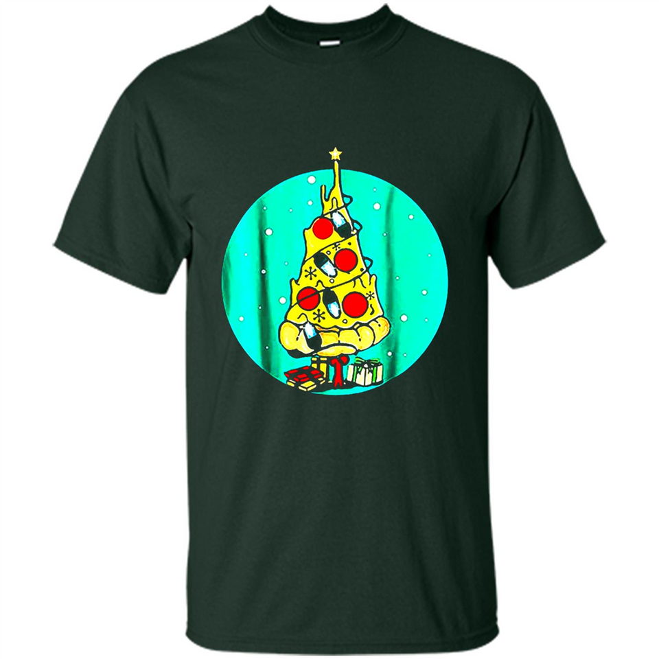 Funny Pizza Ugly Christmas Sweater Xmas Pizza Tree - Shirt
