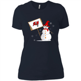 Tampa Bay Buccaneers Snowman Funny
