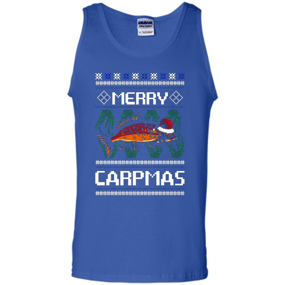 Santa Claus Carpmas Merry Carpmas Christmas Sweater PINGPONG - Tank Top