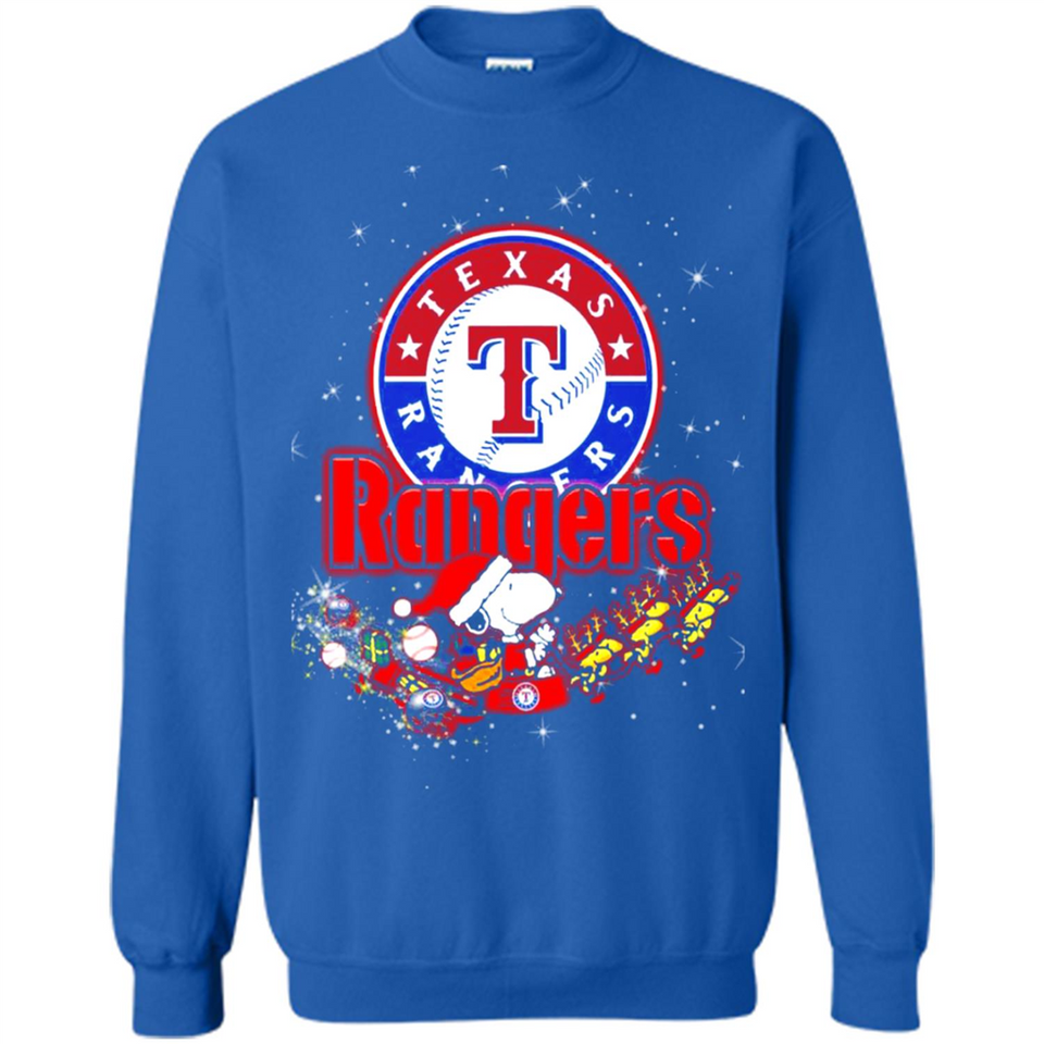 Snoopy Christmas Texas Rangers - Sweatshirt