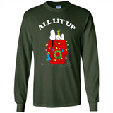 Peanuts By Schulz Snoopy Young Men_s Christmas SweatShirt - Long Sleeve T-Shirt