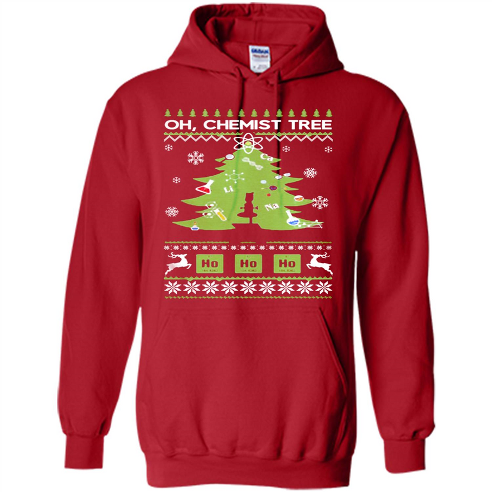 Oh Chemist Tree Ugly Christmas Sweater - Hoodie