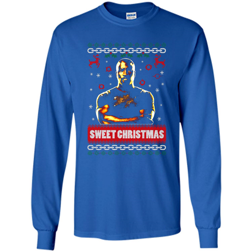 Christmas Ugly Sweater Floyd Mayweather Sweet Christmas - Long Sleeve T-Shirt
