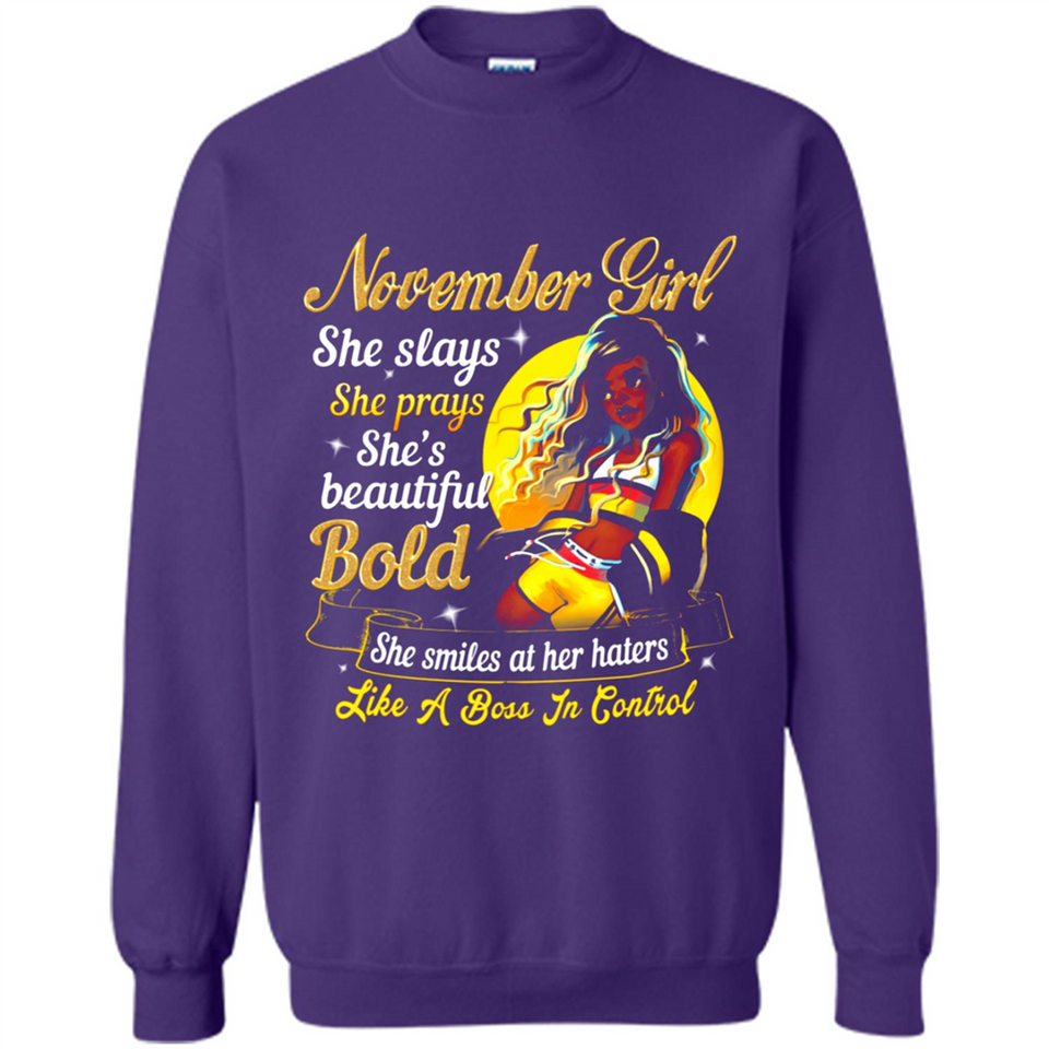 November Girl She Slays She Prays She's Beautiful PINGPONG