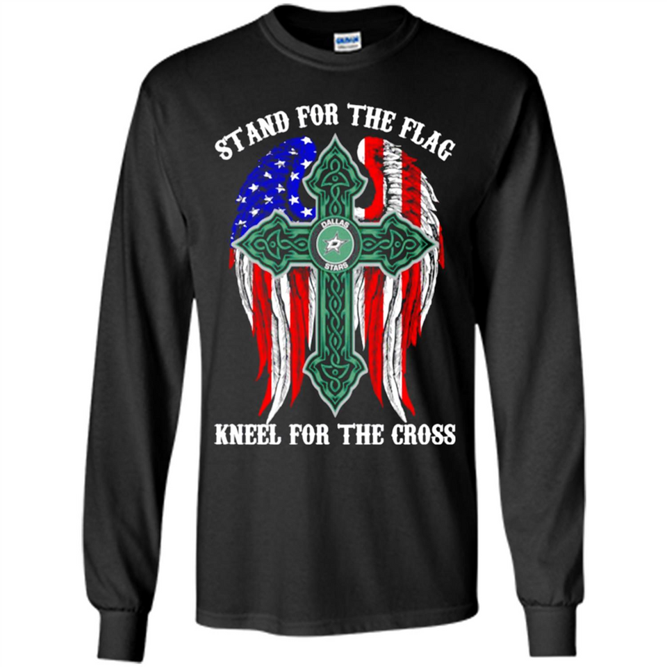 Dallas Stars - stand for the flag kneel for the cross