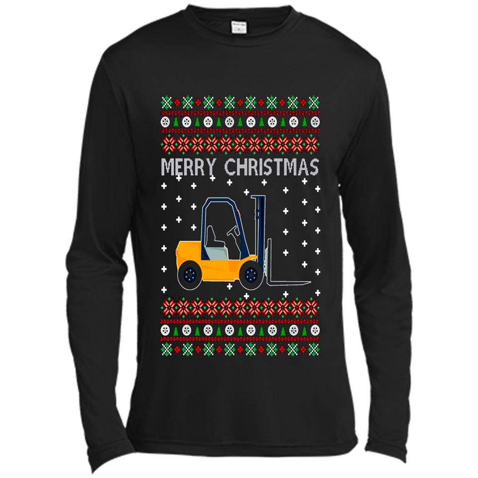 Merry Christmas Forklift ugly sweatshirt PINGPONG