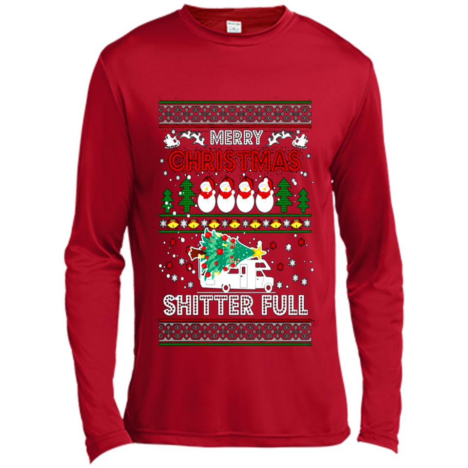 Merry Christmas Shitter Full Christmas Tree Snowman PING PONG