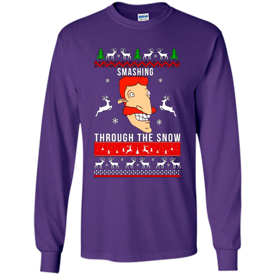Nigel Thornberry Smashing through the snow Christmas sweatshirt PINGPONG