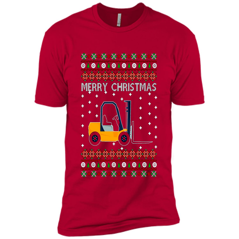 Merry Christmas Forklift ugly sweatshirt PINGPONG