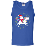 Unicorn And Santa Christmas - Tank Top