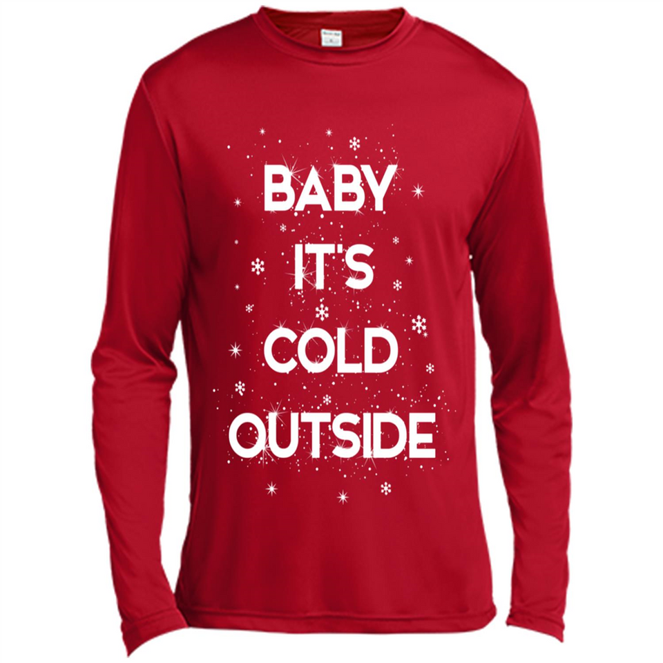 Baby It’s Cold Outside Christmas - Canvas Long Sleeve T-Shirt