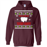 Molar bear fighting against enamel cruelty Christmas - Hoodie