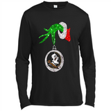 Amazing Florida State Seminoles Glitter Grinch Monogram Ornament Christmas Gift - Canvas Long Sleeve T-Shirt