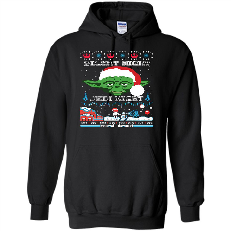 YODA SILENT NIGHT JEDI NIGHT CHRISTMAS UGLY SWEATER