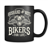 Husband & Wife Biker For Life Couple