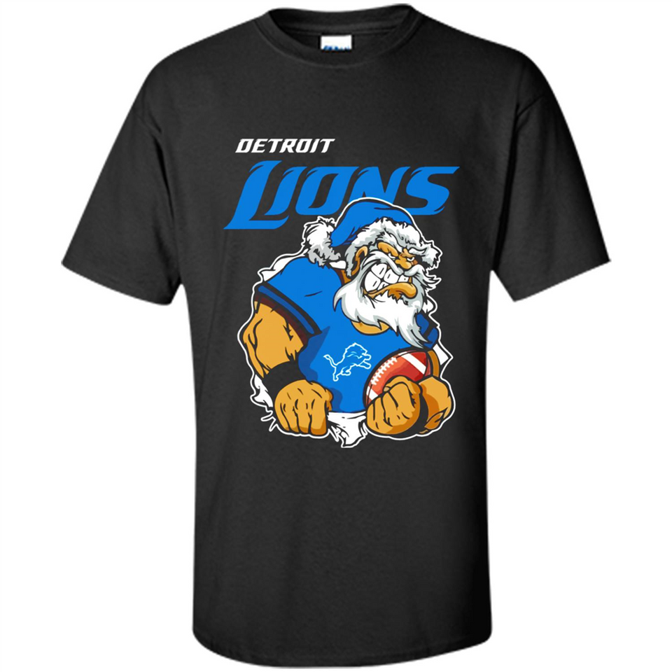 Grumpy Santa Claus Detroit Lions Football Team PINGPONG