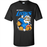 Grumpy Santa Claus Detroit Lions Football Team PINGPONG