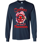 Queens Are Born In November T-Shirt Sexy Lips