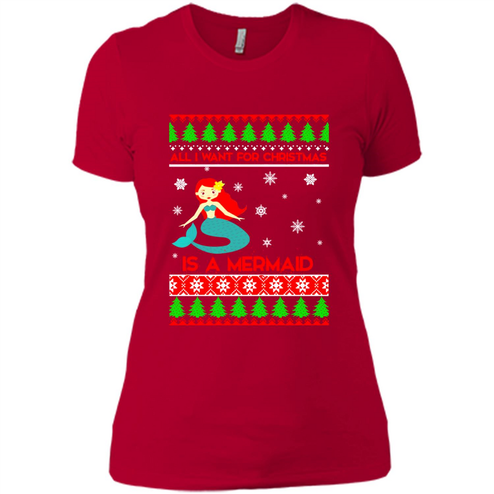 All I Want For Christmas Is A Mermaid ugly PINGPONG