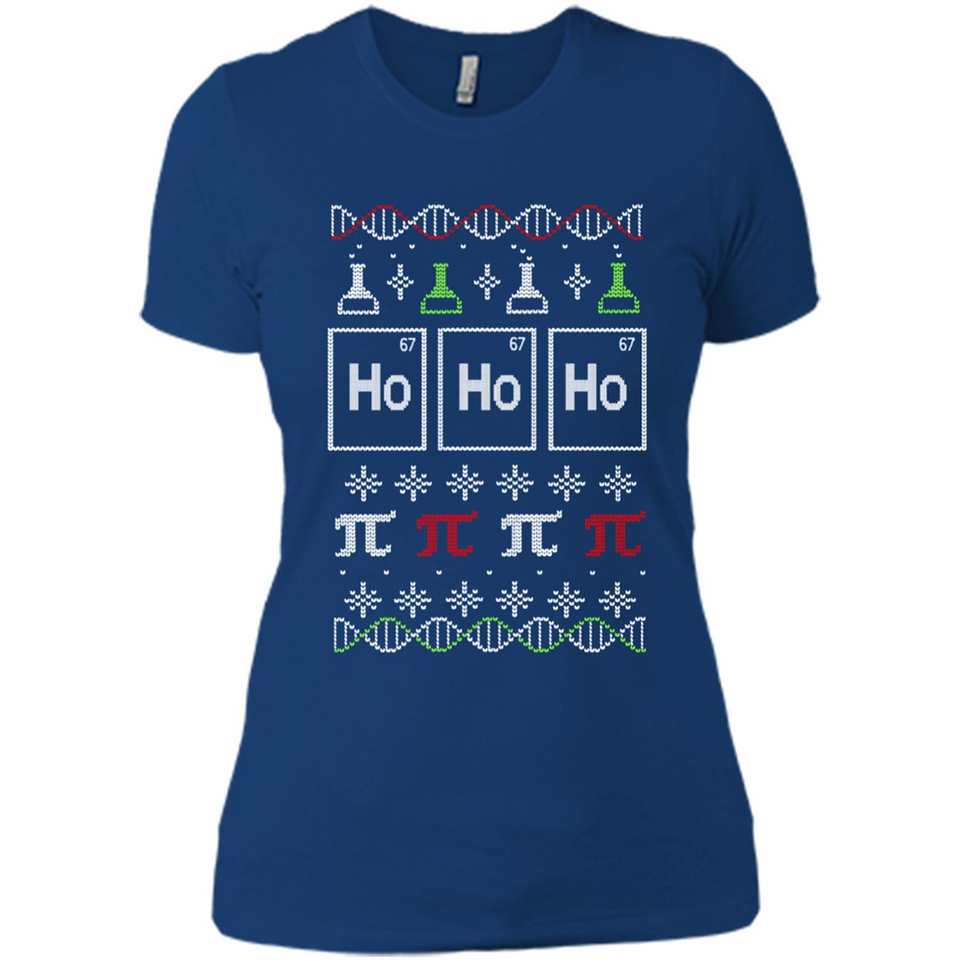 Scientific christmas ugly sweater - Ladies' Boyfriend T-Shirt
