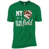 Washington State Cougars Football My Heart is on that Field - Premium Short Sleeve T-Shirt