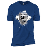 Chicago White Sox And Superman Fans - Premium Short Sleeve T-Shirt